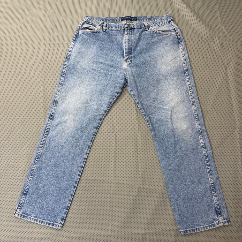 Wrangler George Strait Cowboy Cut Jeans Mens 38x30 Blue Denim Western Workwears